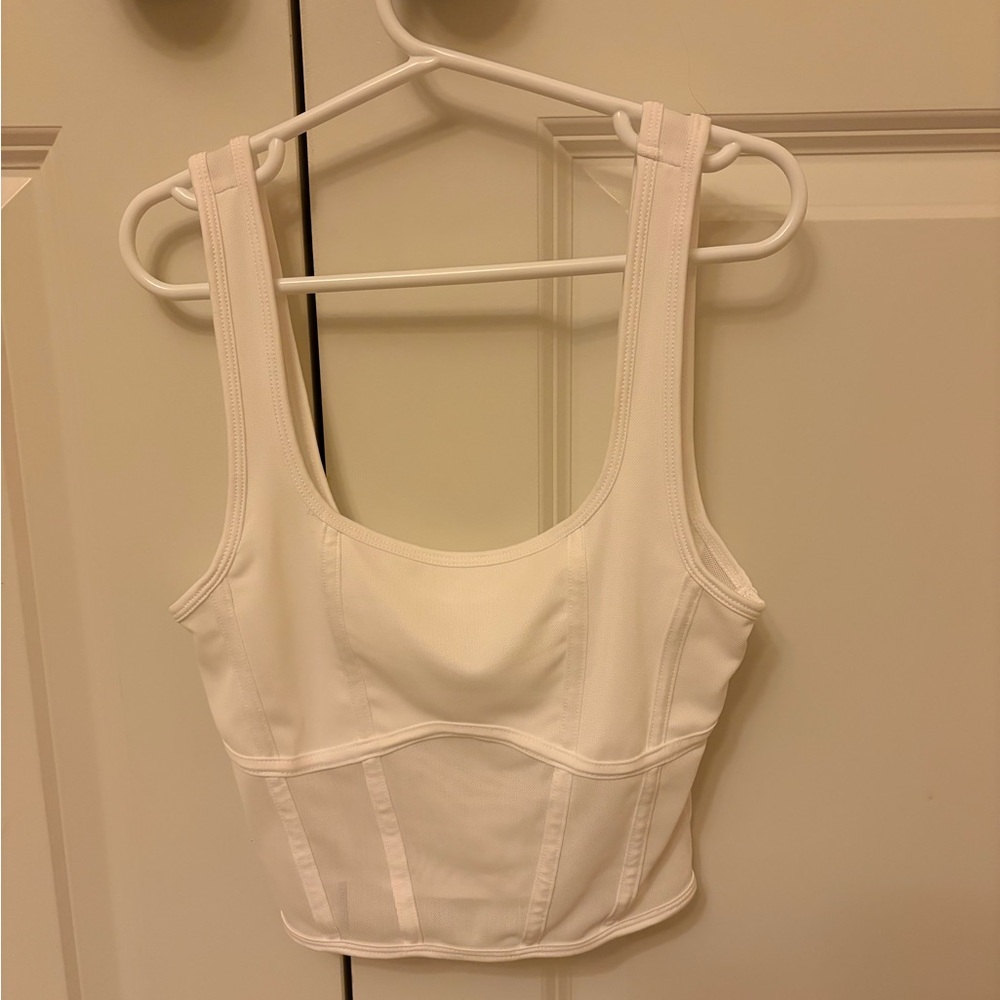 Garage White Tank Top